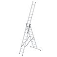 MUNK Mehrzweckleiter mit Nivello® Traverse 3x9 Sprossen-small