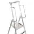 Zarges gebördelte Stehleiter Meistertritt S mit großer Plattform und Ablage 5 Stufen-small