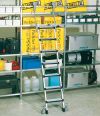 Zarges Regalleiter fahrbar Comfortstep Trec LH 6 Stufen-small