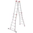 Hailo Multifunktions Teleskopleiter M80 4x6 Sprossen-small