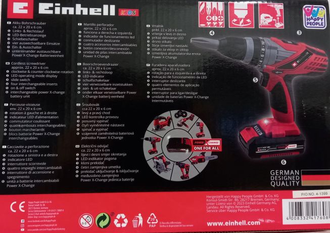 EINHELL Kids Akku-Bohr-Schrauber