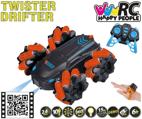 RC ferngesteuertes Fahrzeug Twister Drifter rot